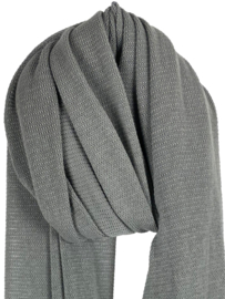 SJLMN Cosy Eco Cotton Sjaal - Solid Grey