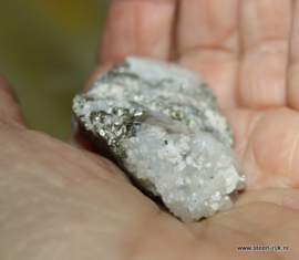 Bergkristal cluster met galenga