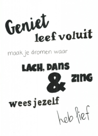 Poster - Leef voluit