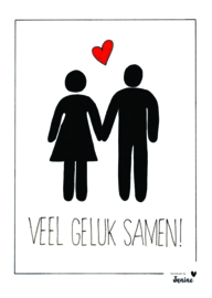 Poster - Veel geluk samen