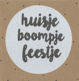 Kaart - Huisje boompje feestje