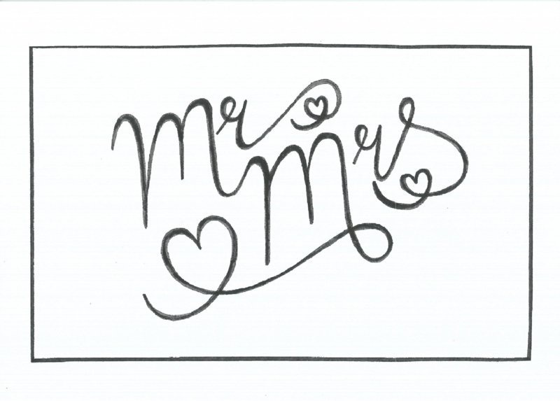 Kaart - Mr & Mrs.
