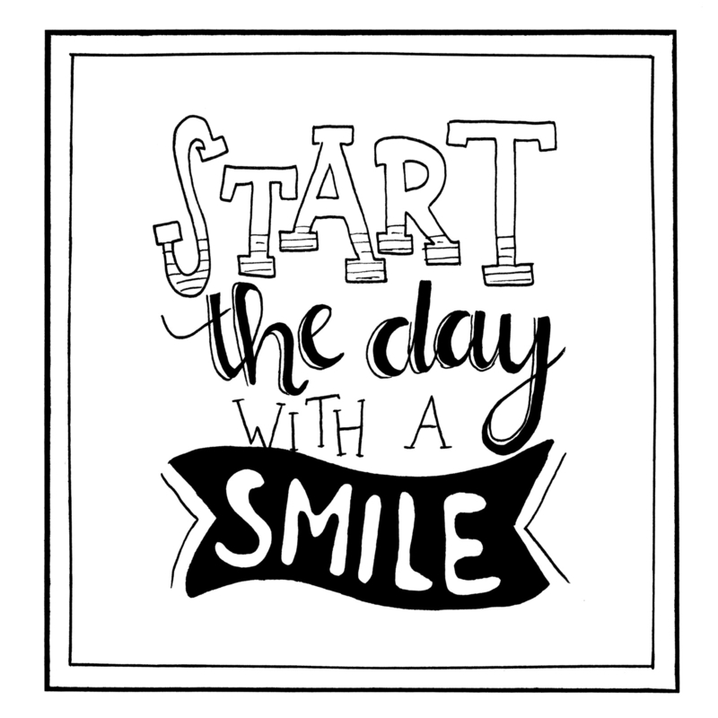 Poster - Start the day with a smile