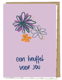 Dubbele kaart Een knuffel voor jou
