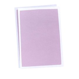Blanco A6 kaart Roze/paars witte rand