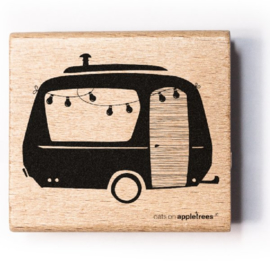 Stempel caravan met lampjes