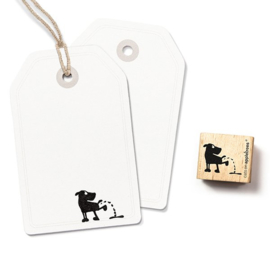 Stempel puppy hondje plast (Leopold v. Bollersbach)