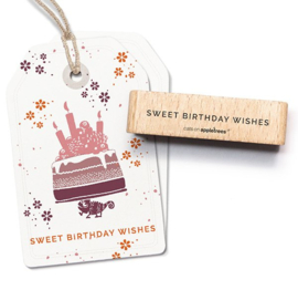 Stempel Sweet birthday wishes