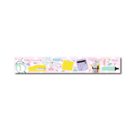 Washi tape pastel stationery
