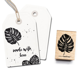 Stempel Monstera blad groot