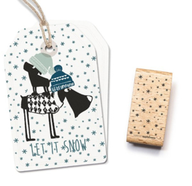 Stempel sneeuwvlokjes