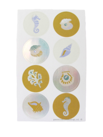Stickers zee thema onderwaterwereld rond