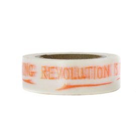Washi tape | Tekst: Revolution is rocking