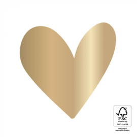 Sluitstickers 'Gouden hart'