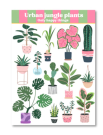 Stickervel 'Diverse planten'