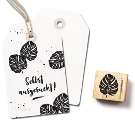 Stempel monstera blad