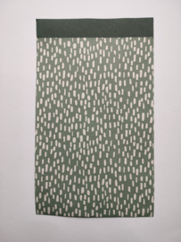 Cadeauzakjes groen met witte streepjes (17x25)