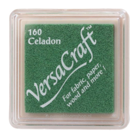 Stempelkussen Versacraft | GROEN | Celadon