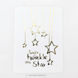 Sluitsticker Twinkle Twinkle little star Wit  (10 stuks)