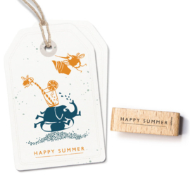 Tekststempel 'Happy Summer'