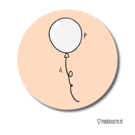 Sluitsticker ballon (8stuks)