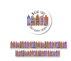 Washitape 'Amsterdamse gebouwen'