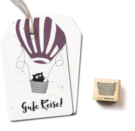 Stempel rieten mandje | Cats on appletrees | 2654