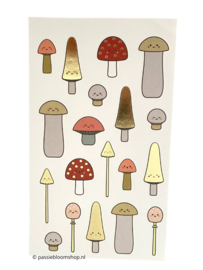 Stickers paddenstoelen klein