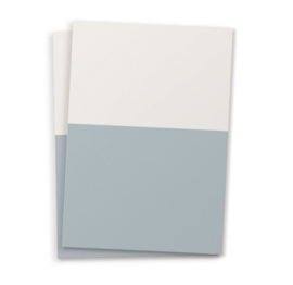 Blanco A6 postkaart twee kleuren Cloudy sky