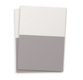 DIY blanco kaart twee kleuren grijs A6