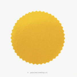 Sluitsticker rond okergeel  (10 stuks)
