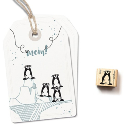 Mini stempel Mila kuif pinguïn