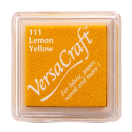 Stempelkussen versacraft lemon yellow gele inkt