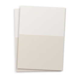 Blanco A6 postkaart twee kleuren Light sand