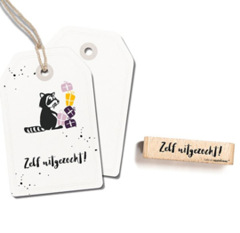 Tekst stempel zelf uitgezocht