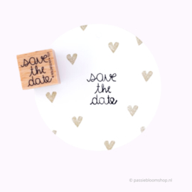 Stempel Hout | TEKST | Save the date