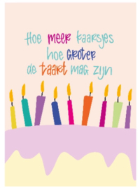 Kaart Hoe meer kaarsjes...