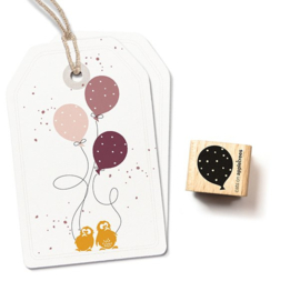 Ballon met stippen stempel