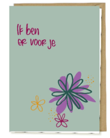 Dubbele kaart Ik ben er voor je