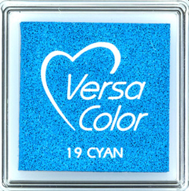 Versacolor |  19 CYAN  | Blauw stempelkussen