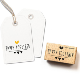 Happy together tekst stempel