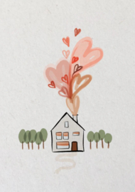 Kaart Huisje vol liefde