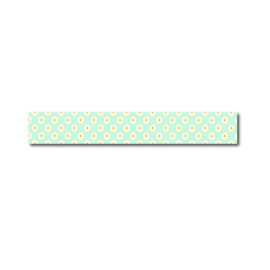 Washi tape mint groene madeliefjes