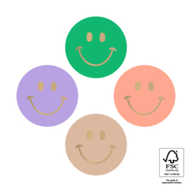 Stickers gekleurde smileys