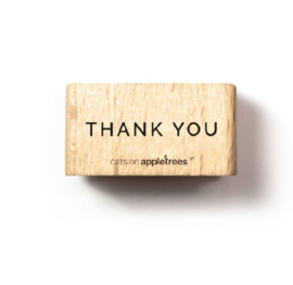 Engelse tekst stempel thank you | Cats on appletrees | 27319