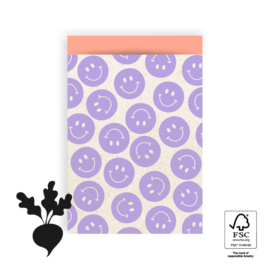 Cadeauzakjes smileys (afm. 12x19 cm)