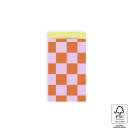Cadeauzakjes gekleurde blokjes (afm. 7x13 cm)