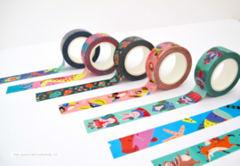 Washi tape safari dieren roze | Marijke Buurlage