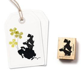 Stempel hondjes Karl & Friederich