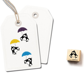 Mini stempel springende pinguin Ole